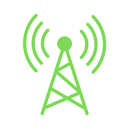 telecom construction icon green
